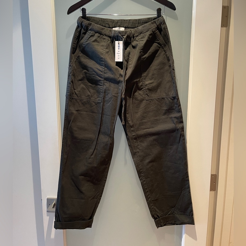 NWT | Velvet Brand | Black Cotton Drawstring Pants | Size S